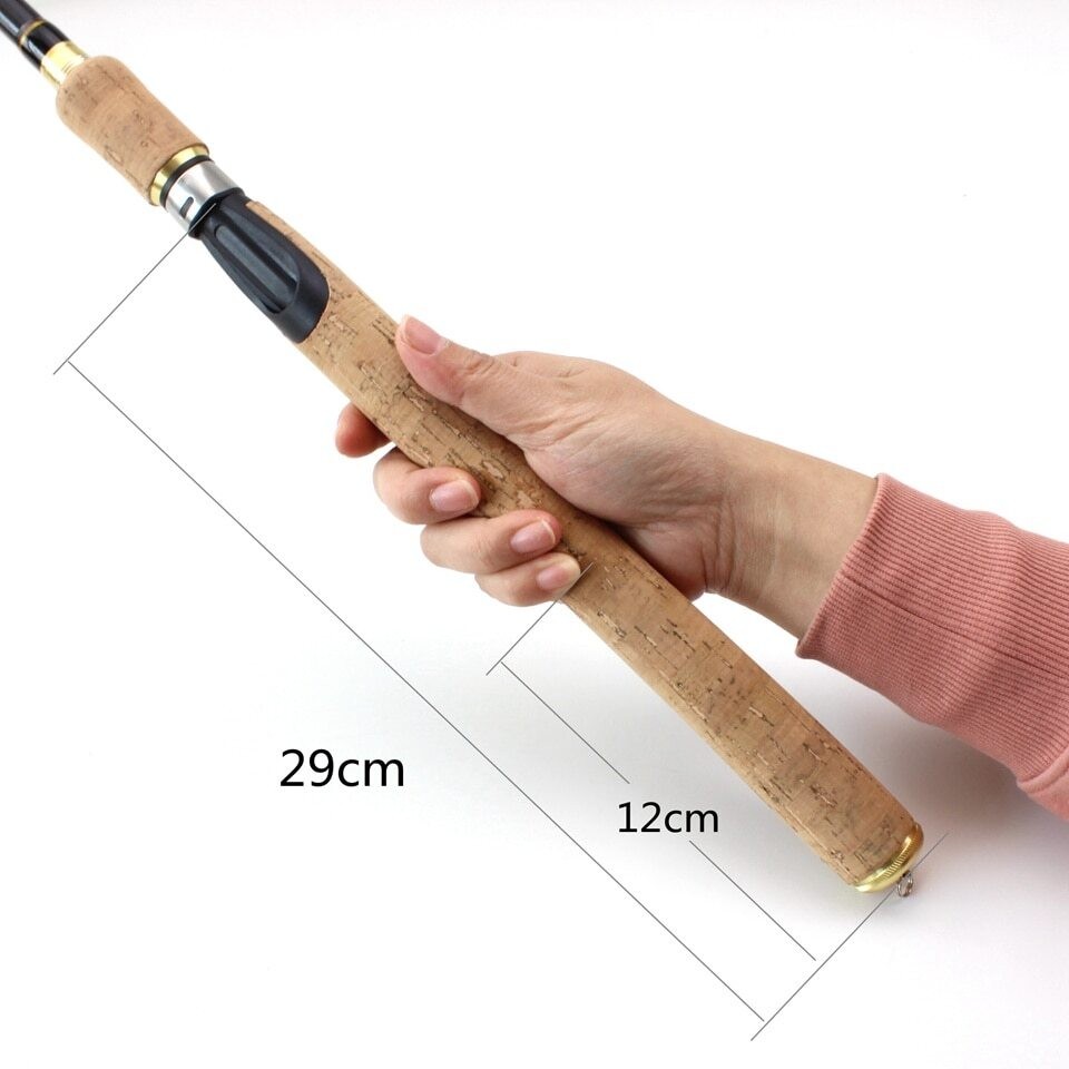 1.8m2.1m2.4mSpinning Fishing Rod M power Hard Telescopic Carbon Fiber new