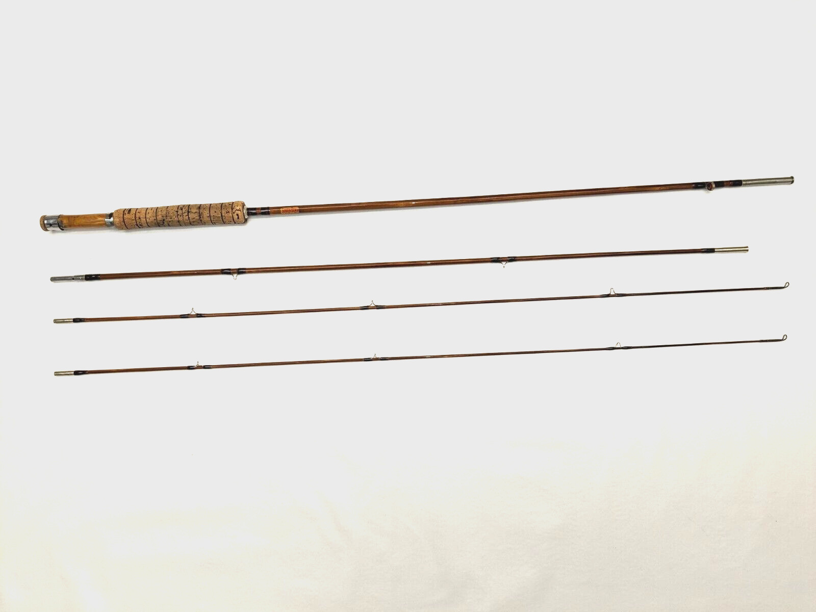 Southbend Bamboo Fly Rod Model 359 3-pc 8 1/2 ft with bag and aluminum tube