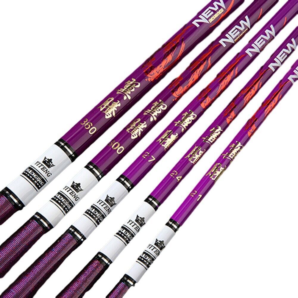 Hobbuy Telescopic Carbon Fiber Stream Rod Durable and Portable Fishing Hand Rod