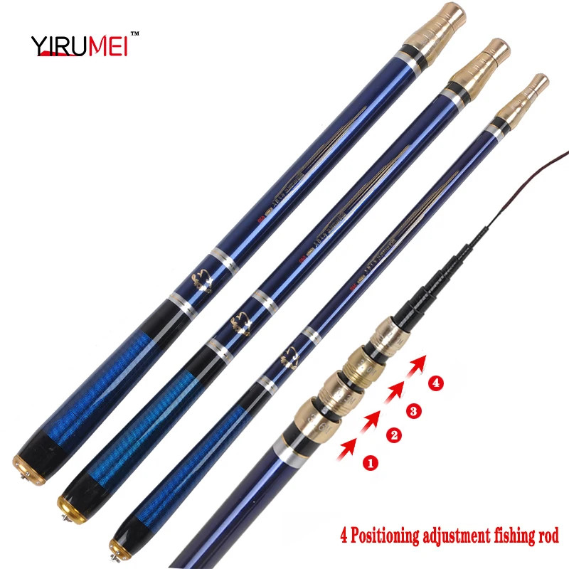 4.5M6.3M Adjustable Positioning Fishing Rod Telescopic UltraShort Carbon Fishing