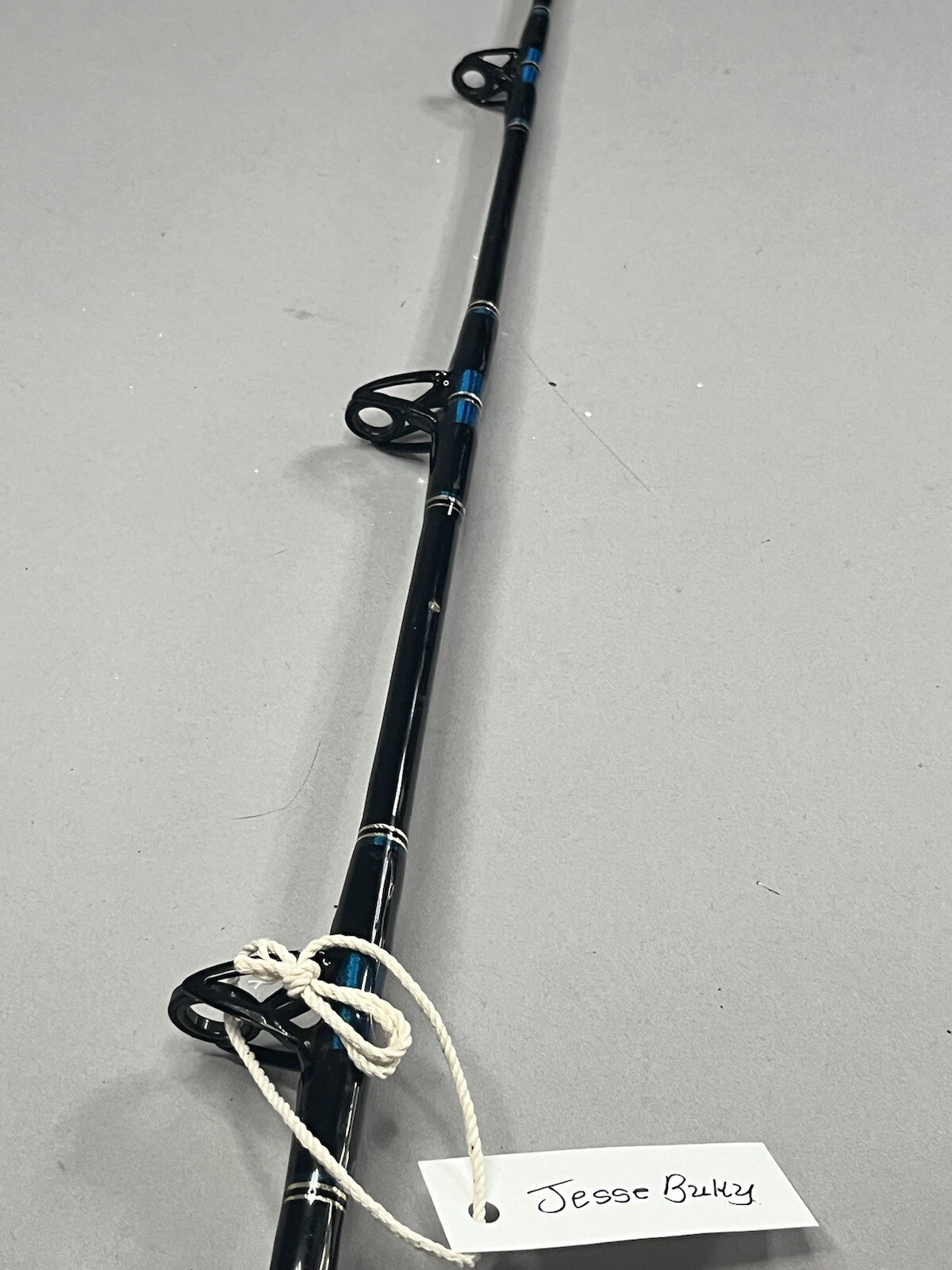 Jesse Buky Fishing Rod Custom Built Wrapped Heavy Duty Cat Nap Vintage