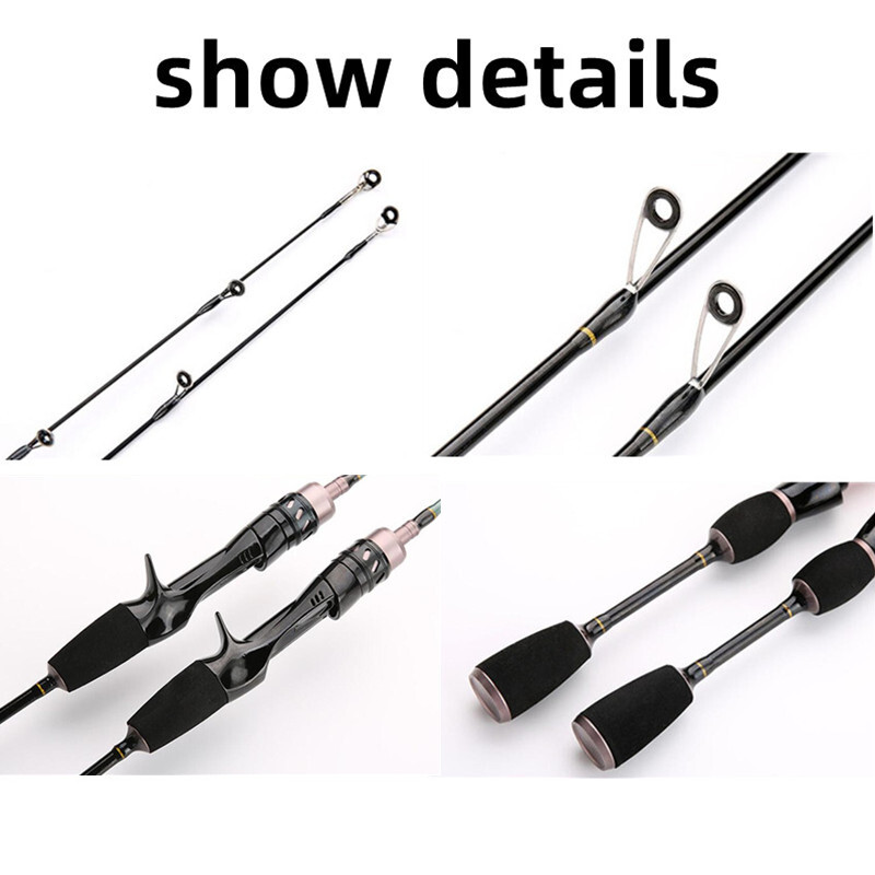 1.68M/1.8M Fishing Rods Carbon Fiber Spinning/casting Fishing Poles Lure Rods