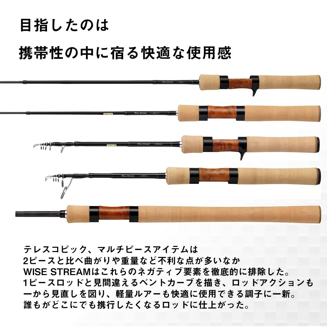 DAIWA Trout Rod Wise Stream 410L-3 (Multi-piece specification)