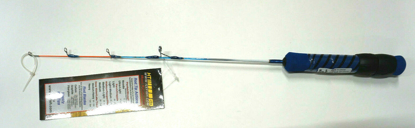 HT Ice Blue Rod 18″ Long – TWO Super Light Rods for Panfish – Fun to Use #IB-18