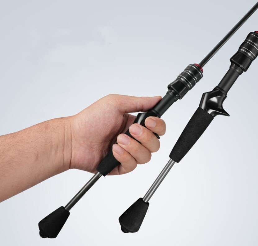 1.8M Carbon Fiber Fishing Rod Spinning Casting Poles Fast Travel Lure Rod 2 Tips