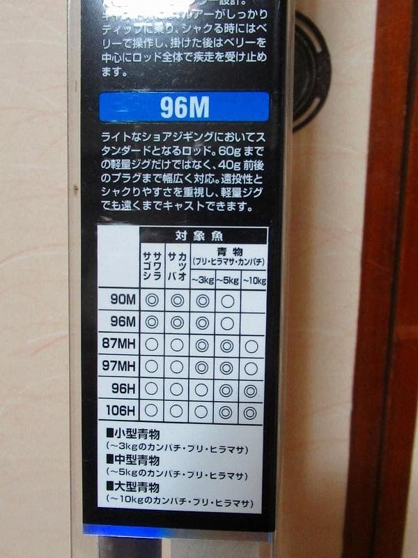 Daiwa JIGCASTER 96M Shore Jigging Rod 12-25lb 10-60g Carbon 97% Used