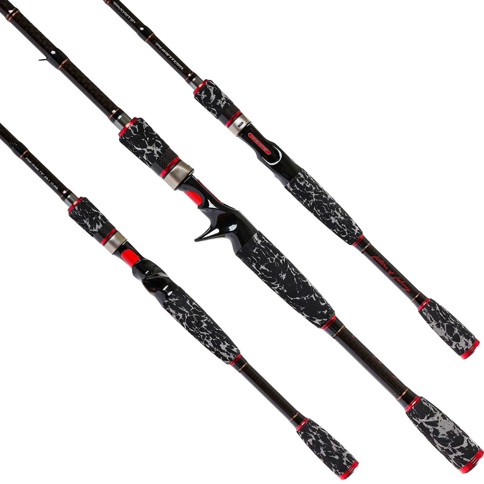 Favorite Rods Phantom Casting Fishing Rod PTMC-741H 7’4″ Heavy