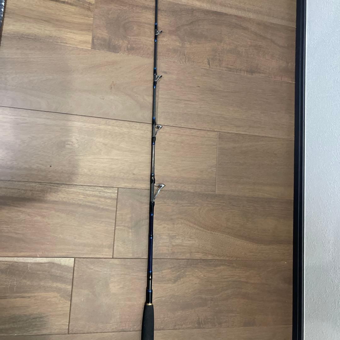 Black/Blue Jigging Rod EVA Grip Used 4x Guides