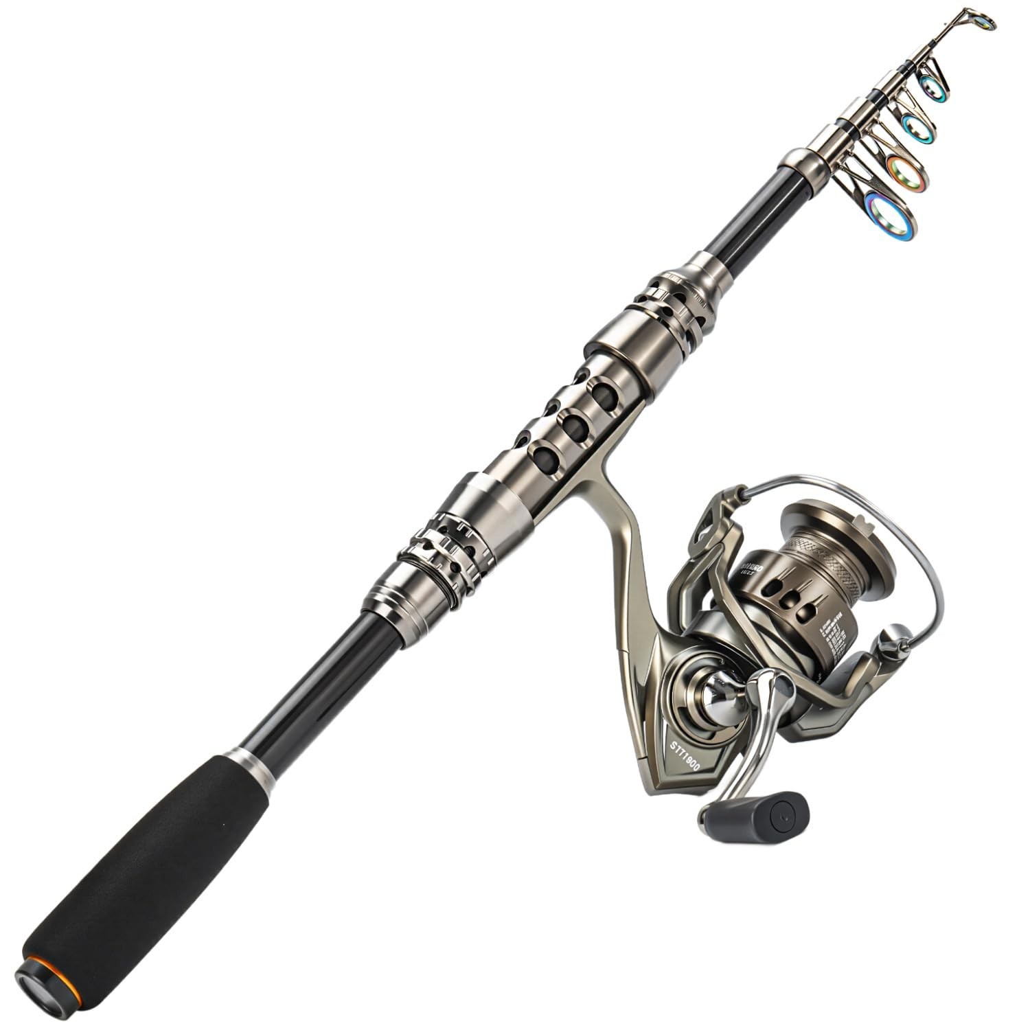 Sougayilang Fishing Rod and Reel Combo – 5.9FT Telescopic Carbon Fiber Fis