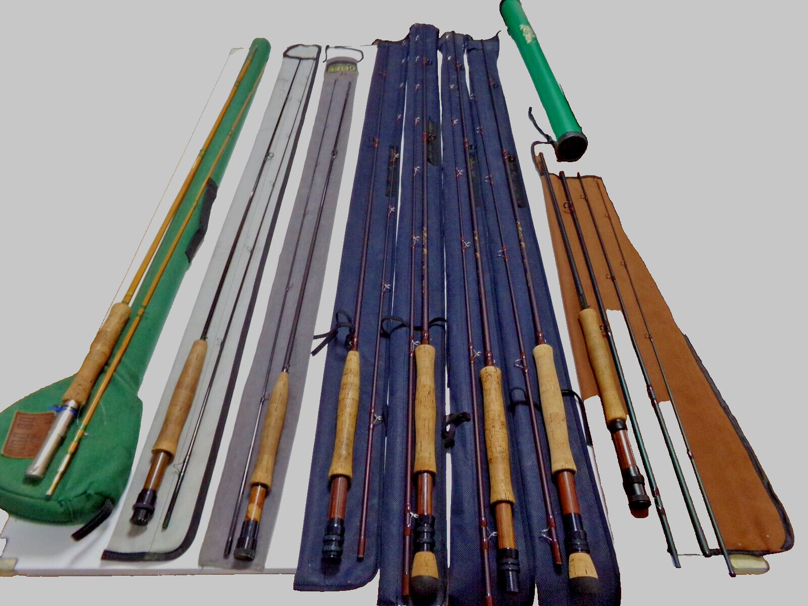 Vintage Varied Fly Rods: Gallatin Onyx Premiere; Montaque; L.L. Bean, and more.