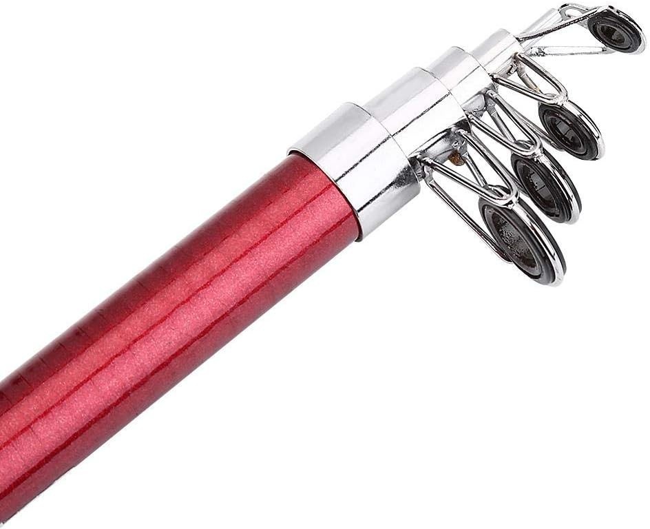 High Strength Telescopic Fishing Rod with Ceramic Guide Rings for Smooth Casting
