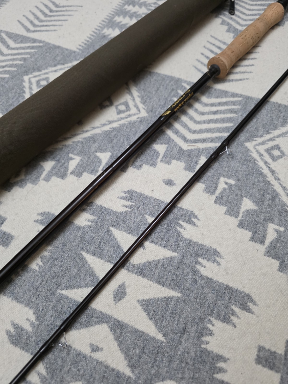 St. Croix Imperial Graphite Fly Rod IF-9010 9′ 10WT 2pc USA w/ Original Rod Sock