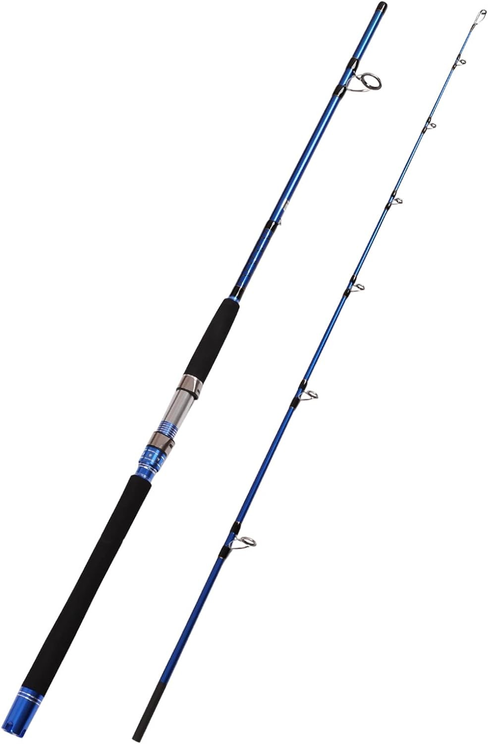 2-Pcs Saltwater Spinning Fishing Rod Offshore Graphite Portable 7 Feet, 8′ Heavy