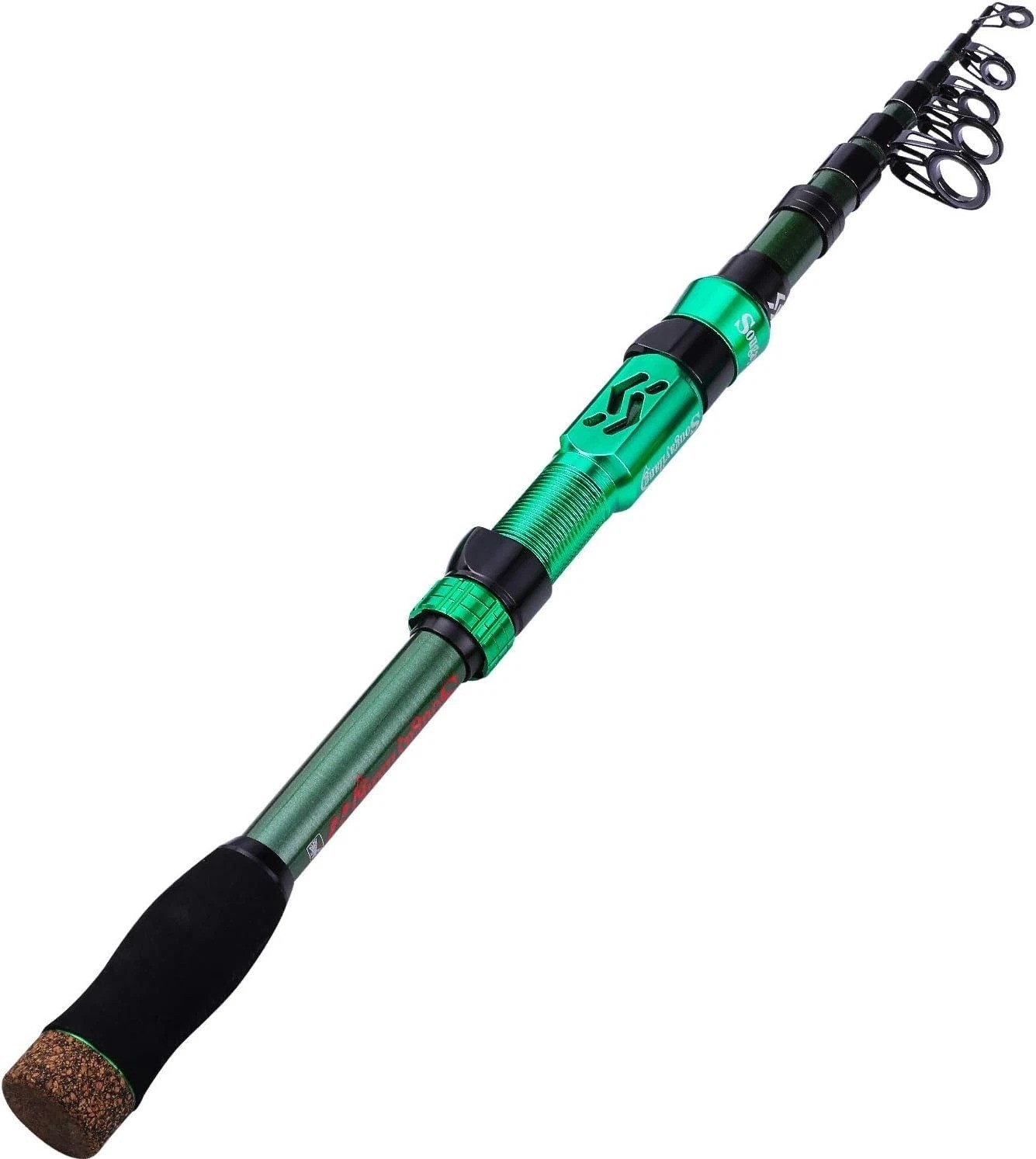 Telescopic Fishing Rod – 24 Ton Carbon Fiber,CNC Machined Reel Seat, Comforta..!