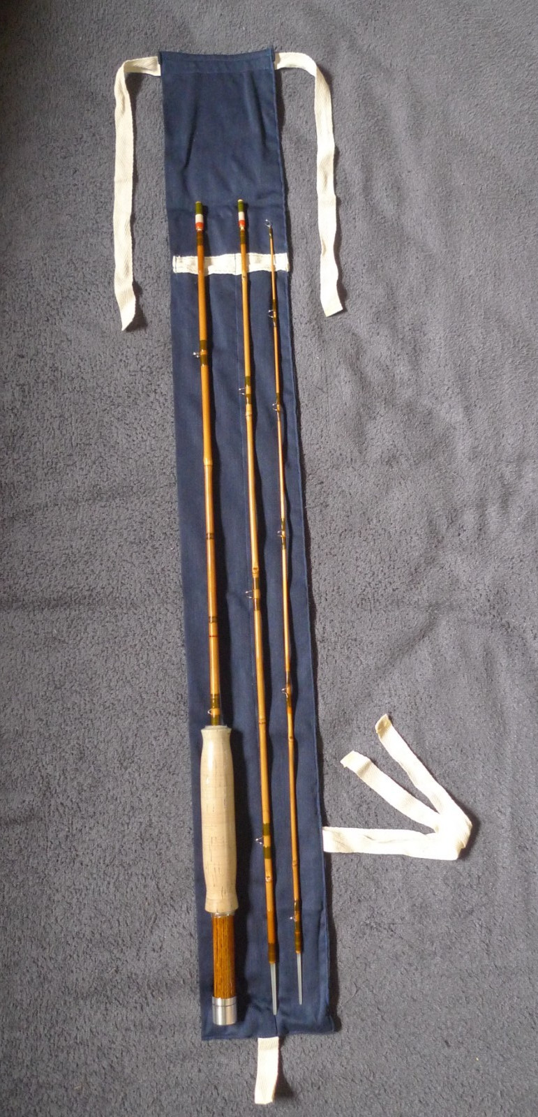[Japan-made flyrod] 6’4″ #3 3pc unused ‘marutake bamboo flyrod’