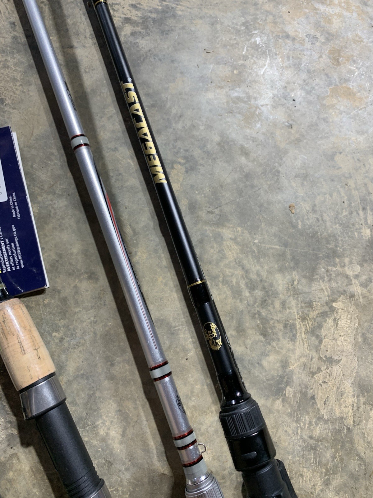 LOT OF 10 BASS PRO SHOP, Lews, Berkley FISHING RODS (BROKEN)