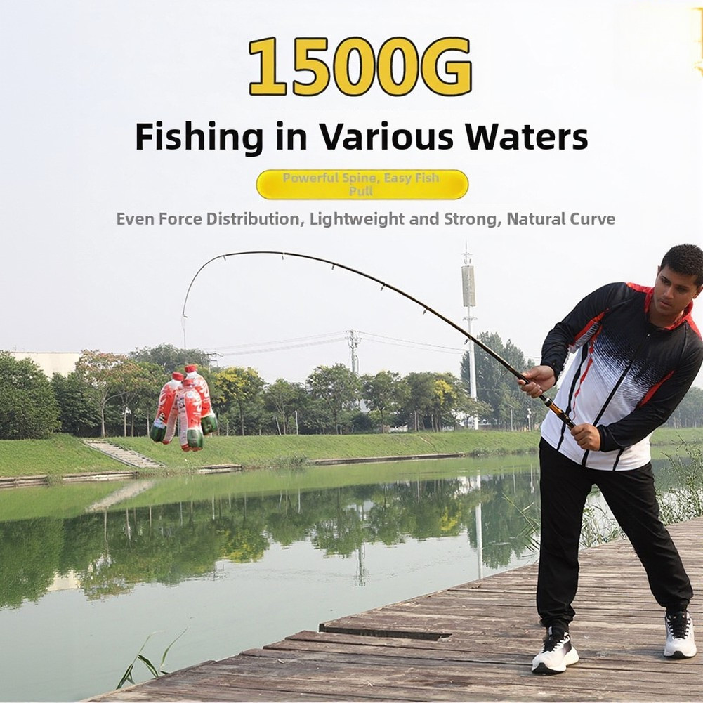 Carbon Fiber Telescopic Fishing Rod 1. 1.5m 1.8m 2.1m 2.4m 2.7m 3.0m 3.6m