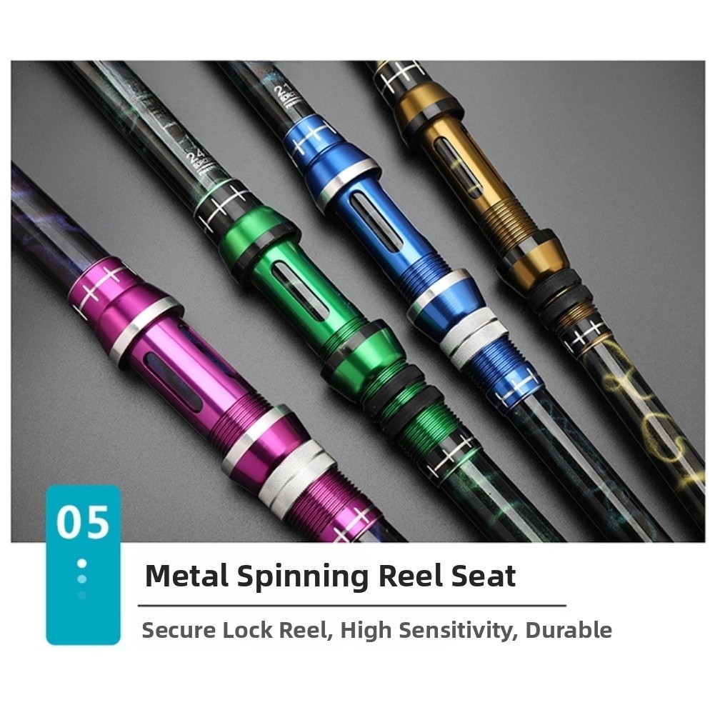 Travel Sized Telescopic Surf Rod 45cm 1.8-2.7m for Sea Rock and Shore Fishing