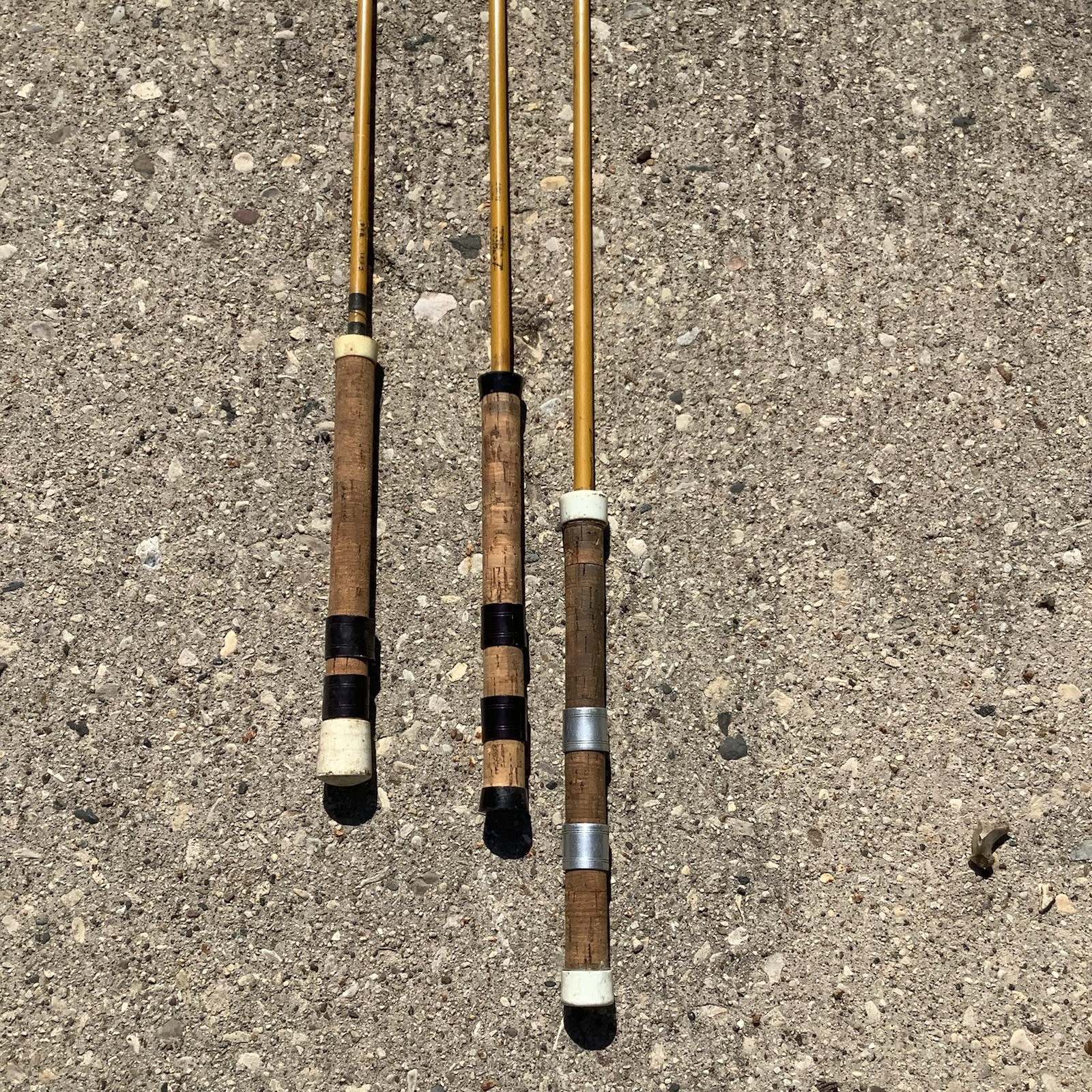 3 Vtg FENWICK, FL102-7 8.5 FT,FL90-5 7’3 1/2”,FL96-7 7’4 1/2”GLASS 2 PC ROD