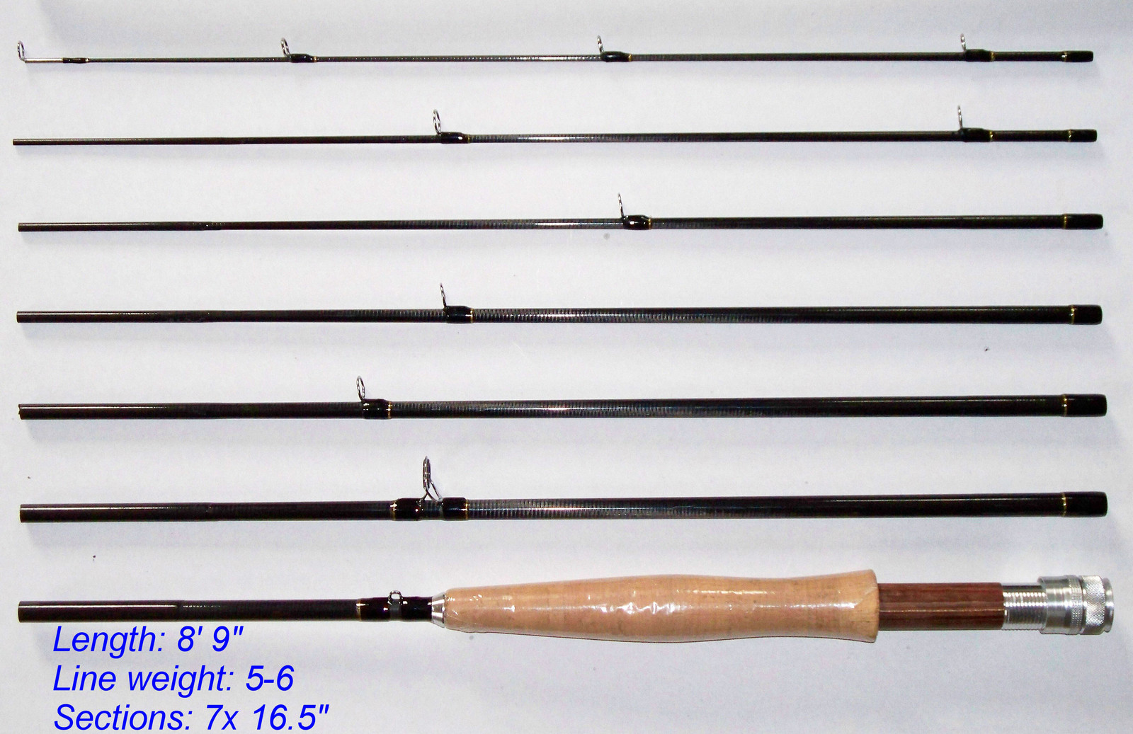 Dblue Customized Travel Fly fishing Rod 8’9″ 7 pcs