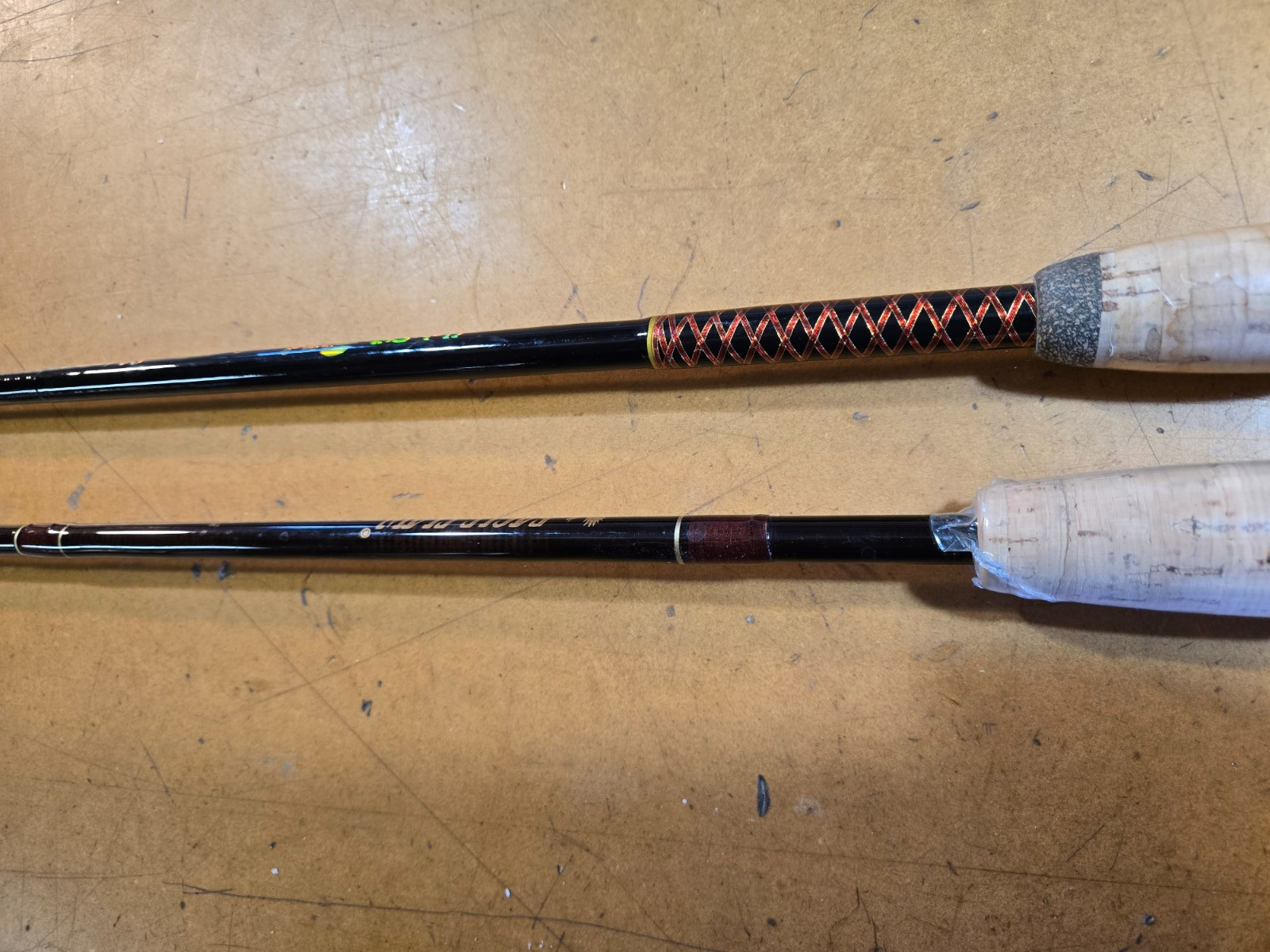 Two 6’6″ Graphite Casting Rods Shakespeare Ugly Stick & Eagle Claw Powerlight