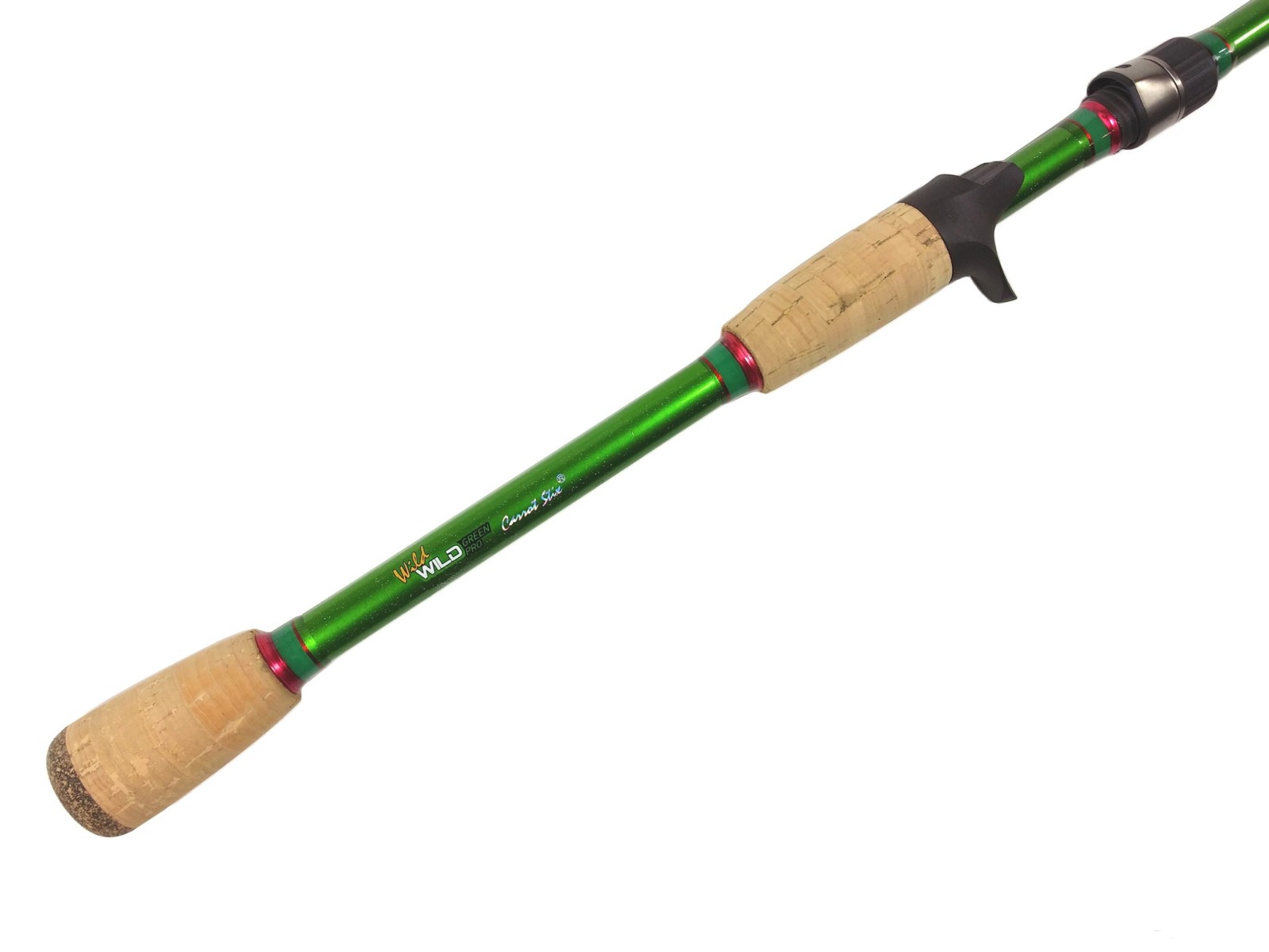 1Pc Carrot Stix CASTING 7′ -7′ 6″ Medium Light -MH Green PRO Inshore Fishing Rod