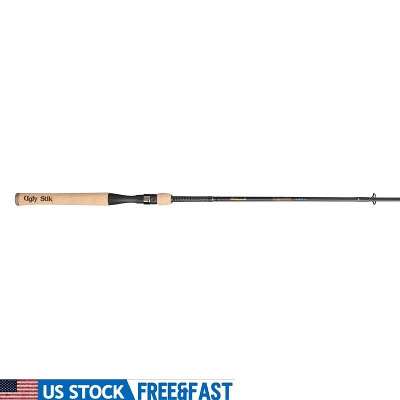 Lightweight Durable Spinning Fishing Rod One Piece Cork Grip 8-17LB Medium Heavy