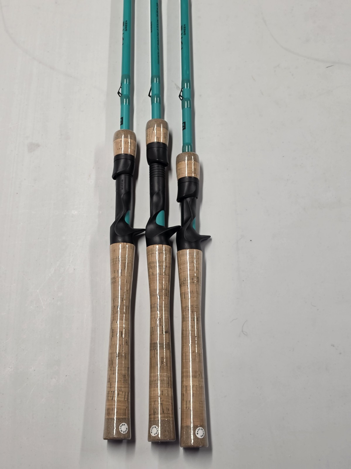 (LOT OF 3) 13 Fishing Origin Fate Green Casting Rod 6’7″ Medium Fast