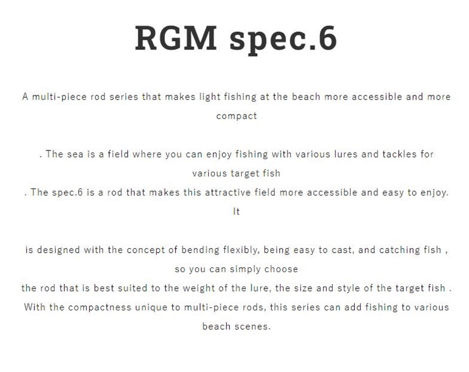 Jackall RGM Rod Spinning Spec 6/79 2.36m 5Pc Blue (2911)