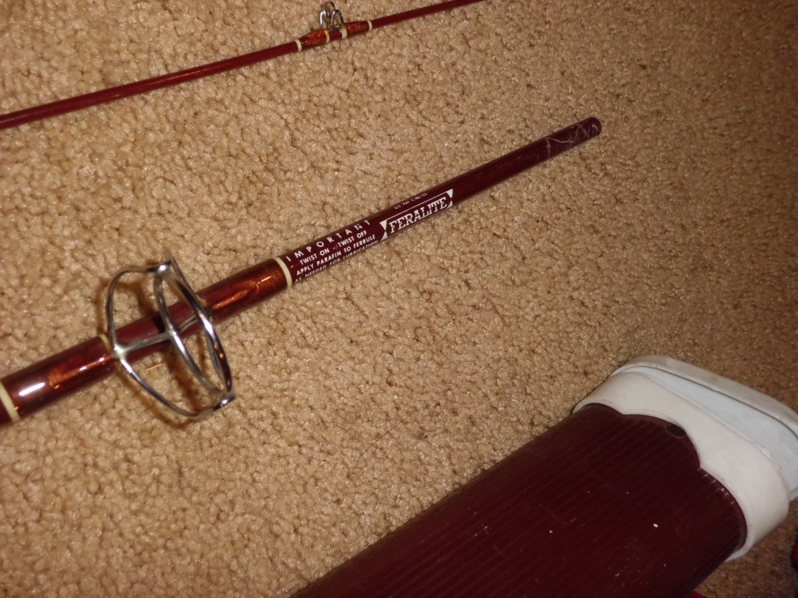 Vintage FENWICK Feralite PLS80 Spinning 8′ Rod made in USA- 8-15lb test #G123506