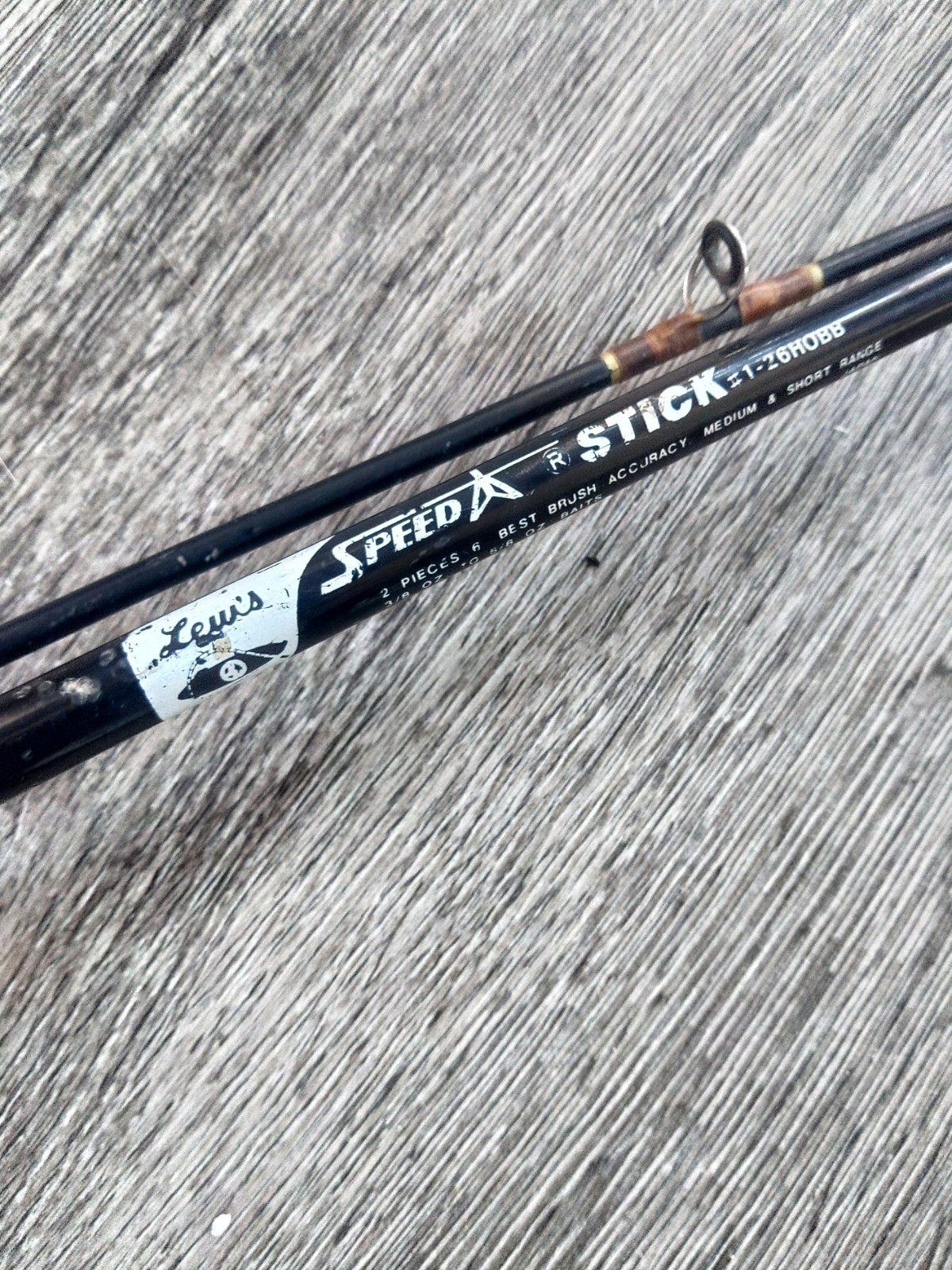 Lew’s Speed Stick Fishing Bait Casting Rod 6′ 2-Piece Fuki Japan 1-26HOBB