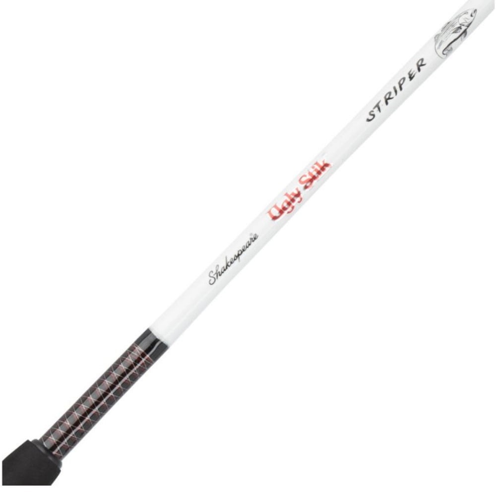 7′ Medium Heavy Casting Rod Striper Fishing Pole Clear Tip Stainless Steel