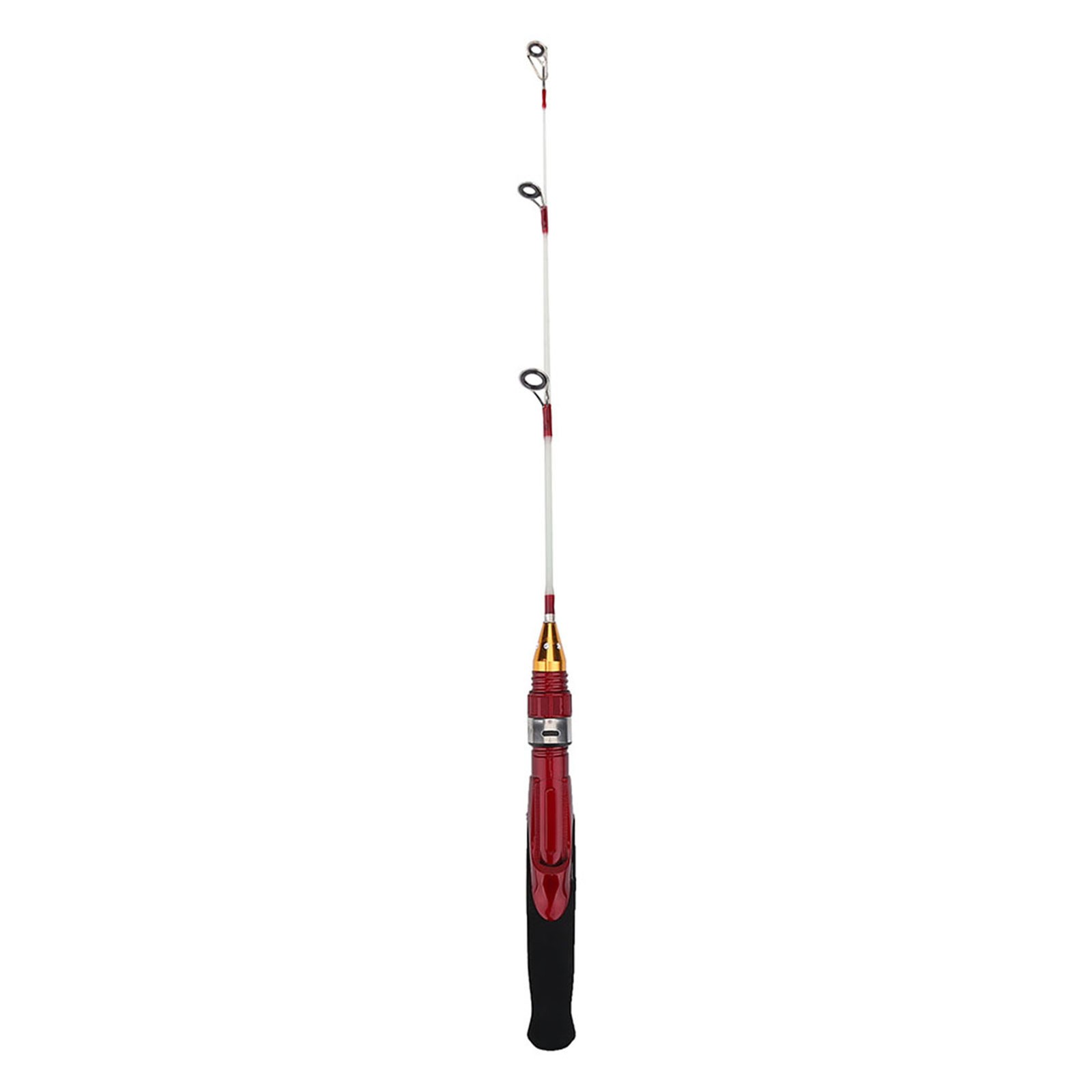 50cm Lightweight Mini 2 Sections Winter Ice Solid Fishing Shrimp Rod Pole