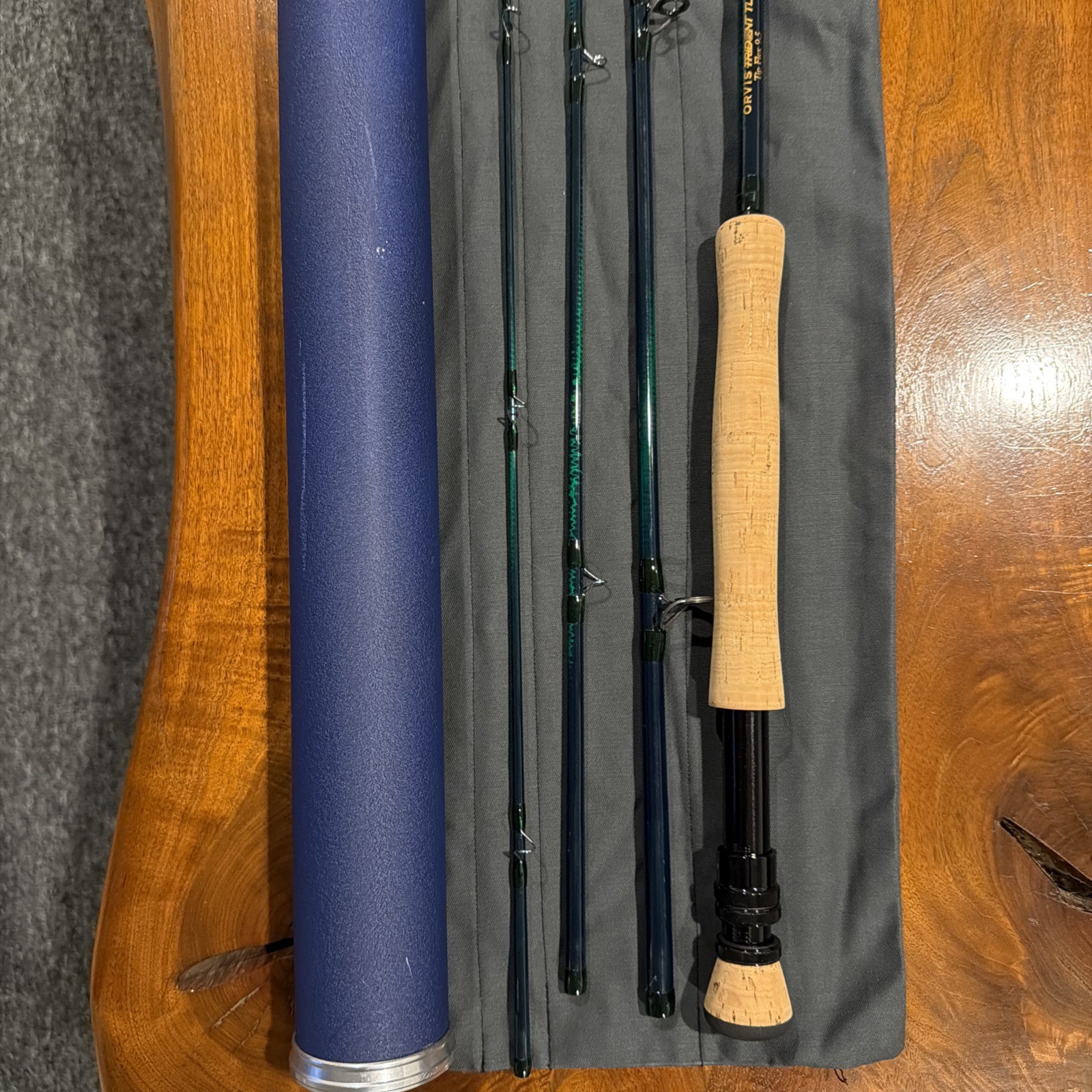 Orvis NEW/Collector grade Trident TLS 11 wt tipflex Fly Rod 4pc Rod Tube,sock