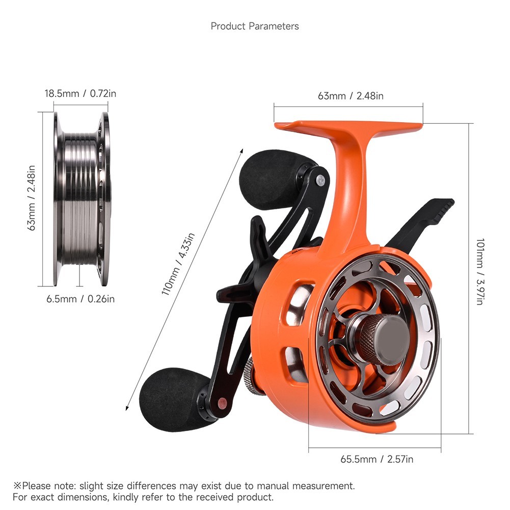 Portable Fishing Set Ice Fishing Rod Carbon Fiber Tip Fiberglass Tip Section