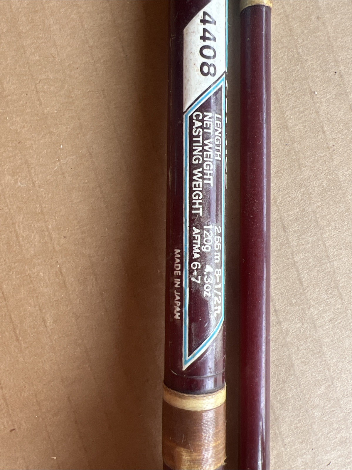 Ryobi Fly Rod Polyester Resin 8’ 1/2 . Made In Japan Vintage