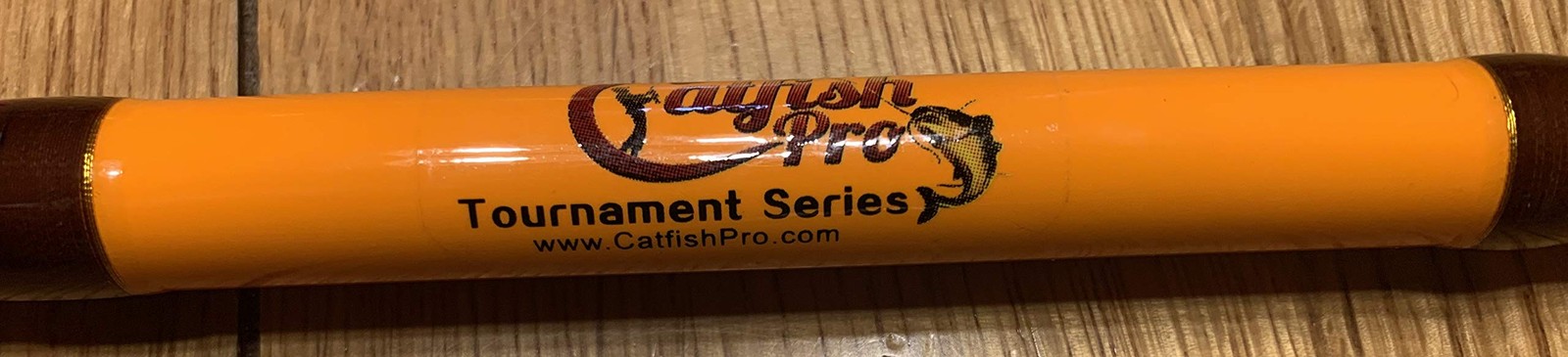 Catfish Pro Tournament Series Casting Rod – 7’6″ One-Piece 7’6, Orange