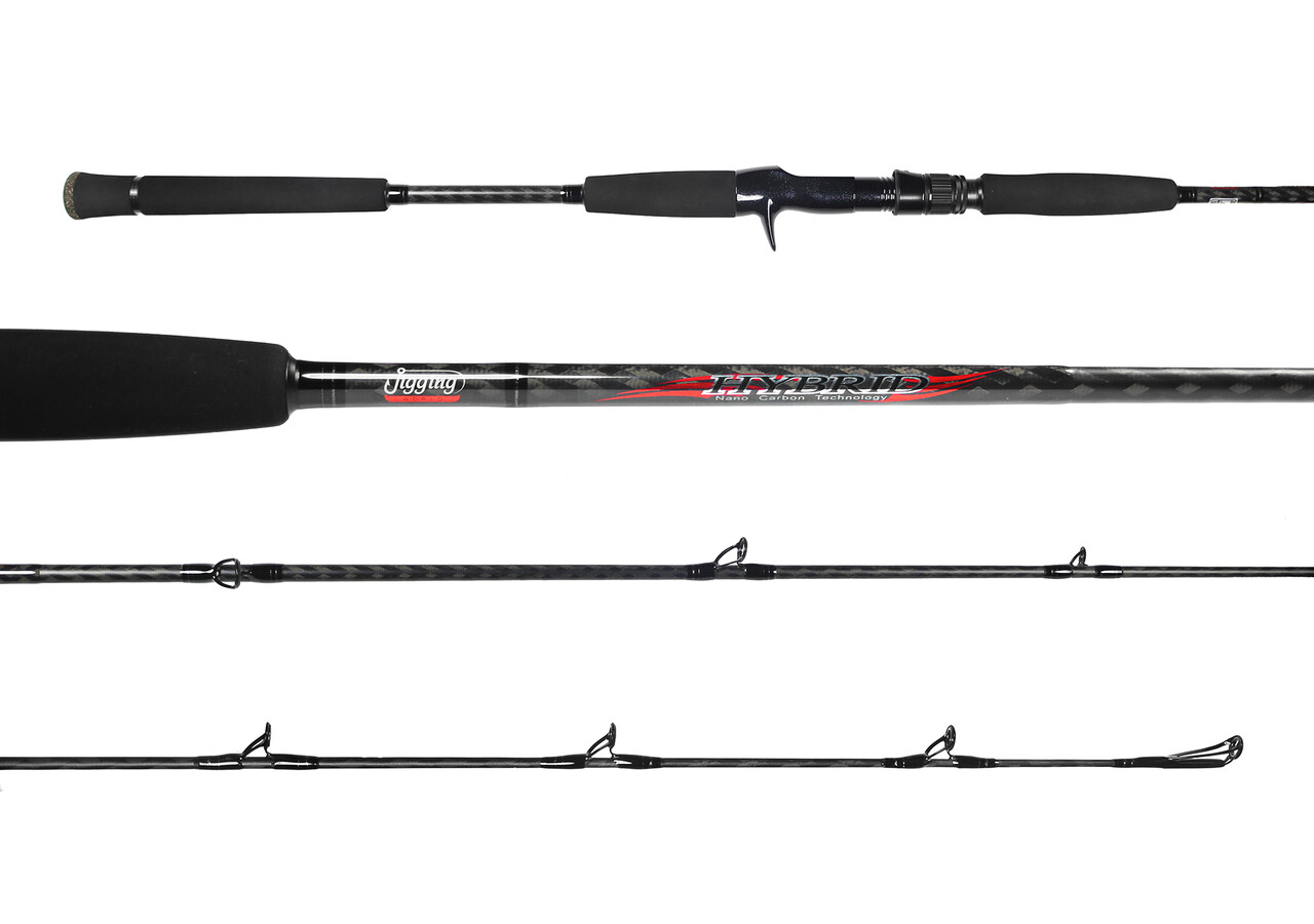 Jigging World Hybrid Nano Carbon 7’6″ Medium Heavy Casting Rod JW-HYB761C-MH