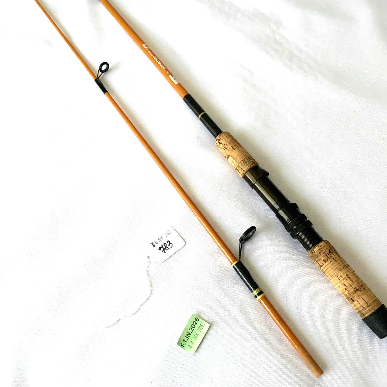 Kencor SP6-2V Tenlew Magnaglas 4-10Lb Spinning Ultra Light Fishing Rod USA