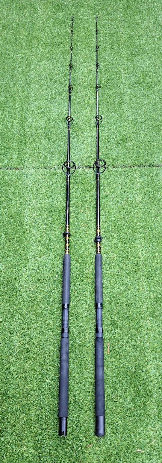 Penn Spinfisher V Set of 2 7ft Fishing Rods Spinning Boat One Piece 7″ Heavy