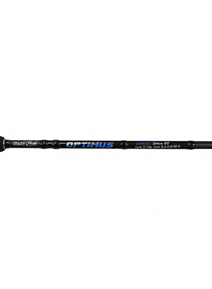 Crazy Fish Spinning Rod Optimus 2.44m 3-14g Fast Action Rod Perch Zander Fishing