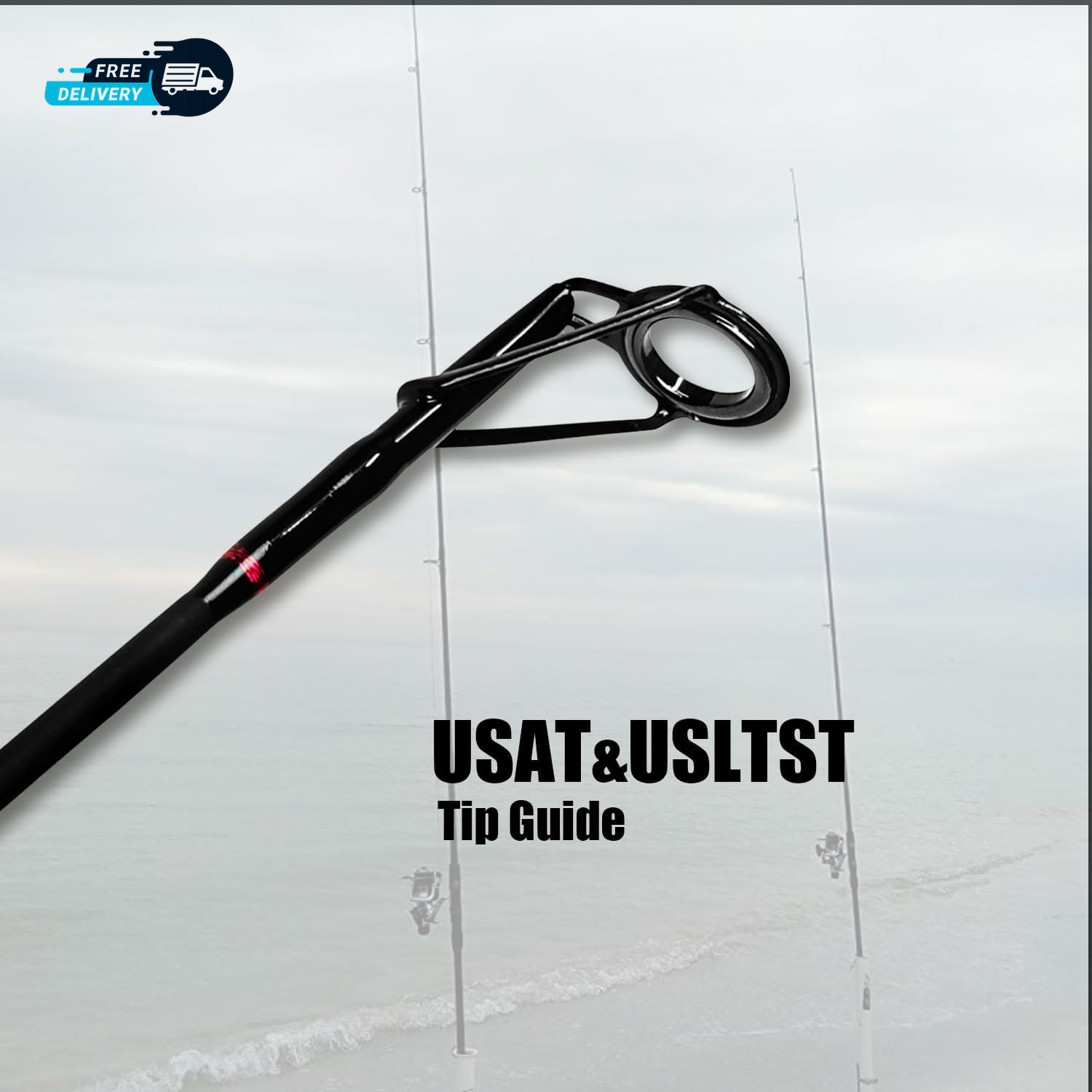 Surf Spinning Fishing Rod 2-Piece/4-Piece Graphite Travel Fishing Rod