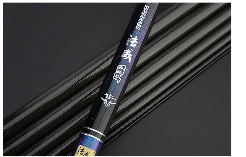 Fishing Rod Carbon Fiber Telescopic Fishing Pole Stream Hand Rod 3.6M-6.3M Carp