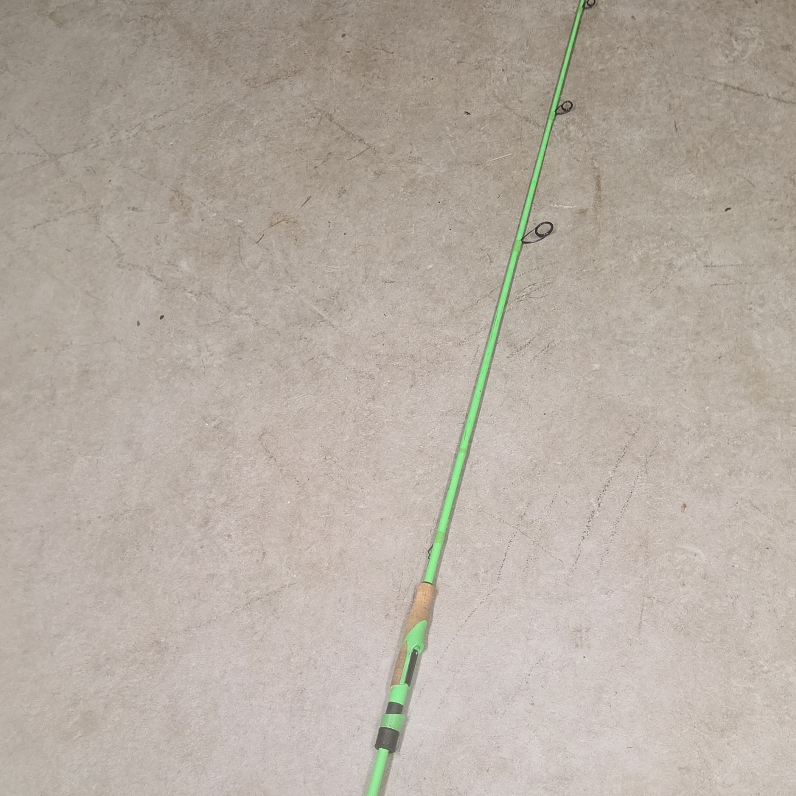 13 Fishing Fate Black 7’1″ Medium Fast Casting Rod, 6-12lb Line, Green
