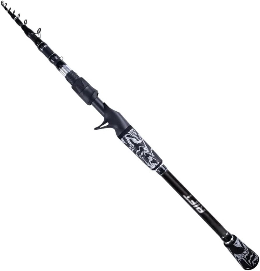 Venture Telescopic Fishing Rods, Rubber Grips, Fuji Guides, Carbon Fiber Rod,…