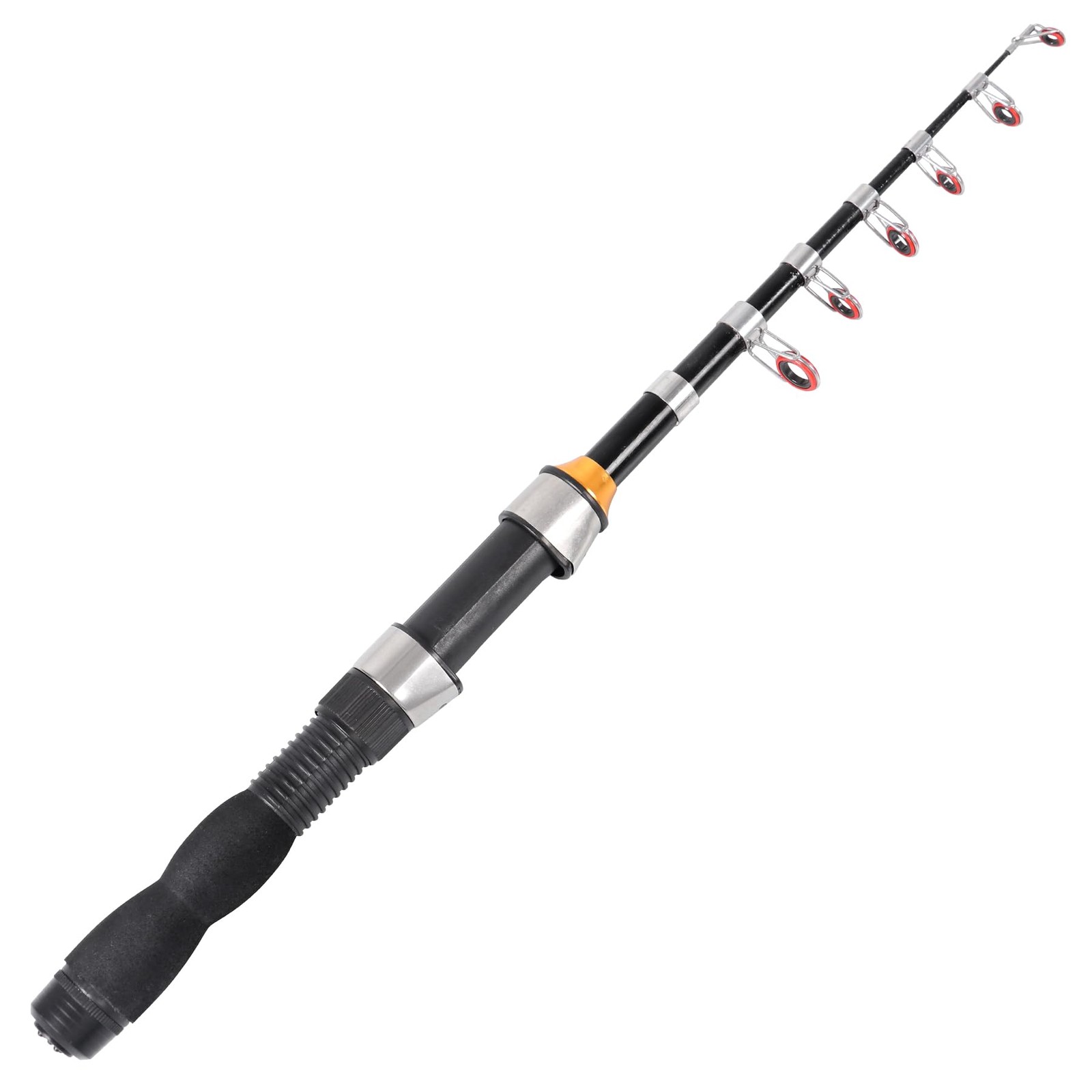 Restcloud Telescopic Collapsible Fishing Rod – Small Extendable Saltwater And