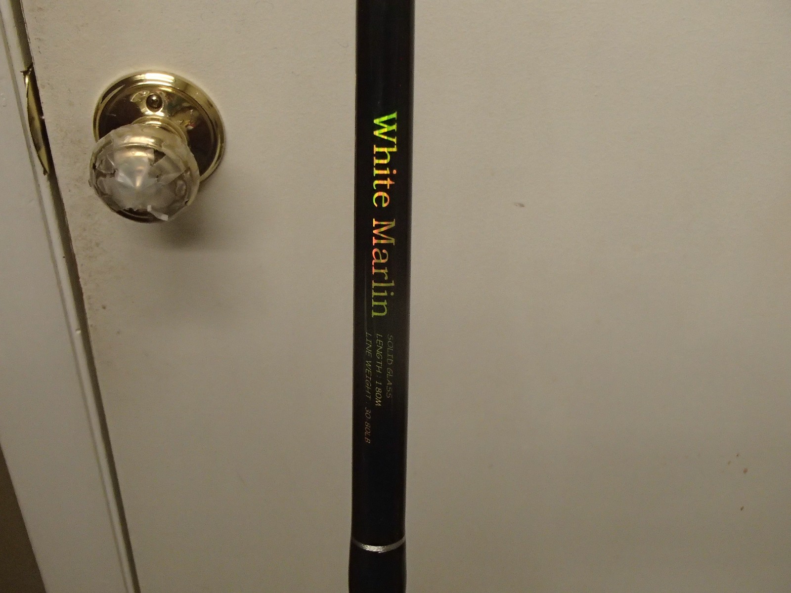 OKIAYA White Marlin Solid Glass 1.80M with Penn No. 49 Super Mariner Reel