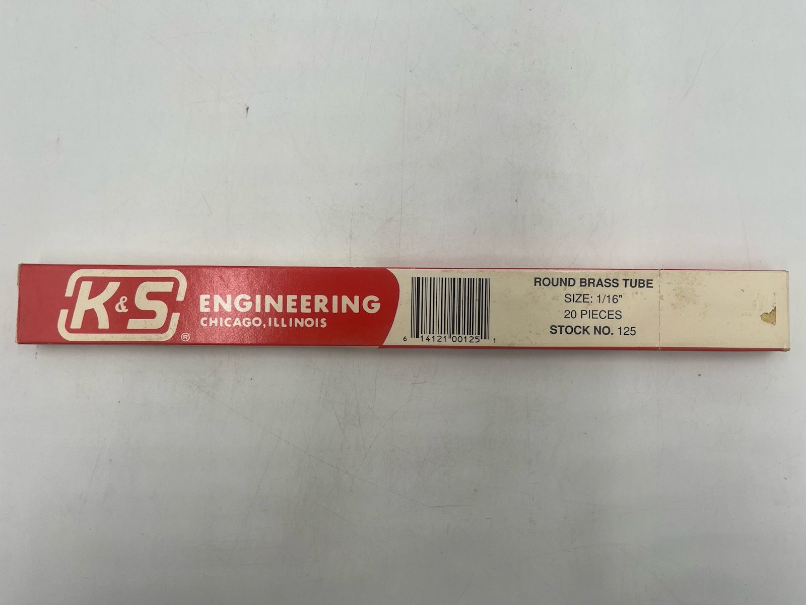 K&S Engineering Solid brass Rod Lot Stock No. 125 1/16 Round Brass Tube