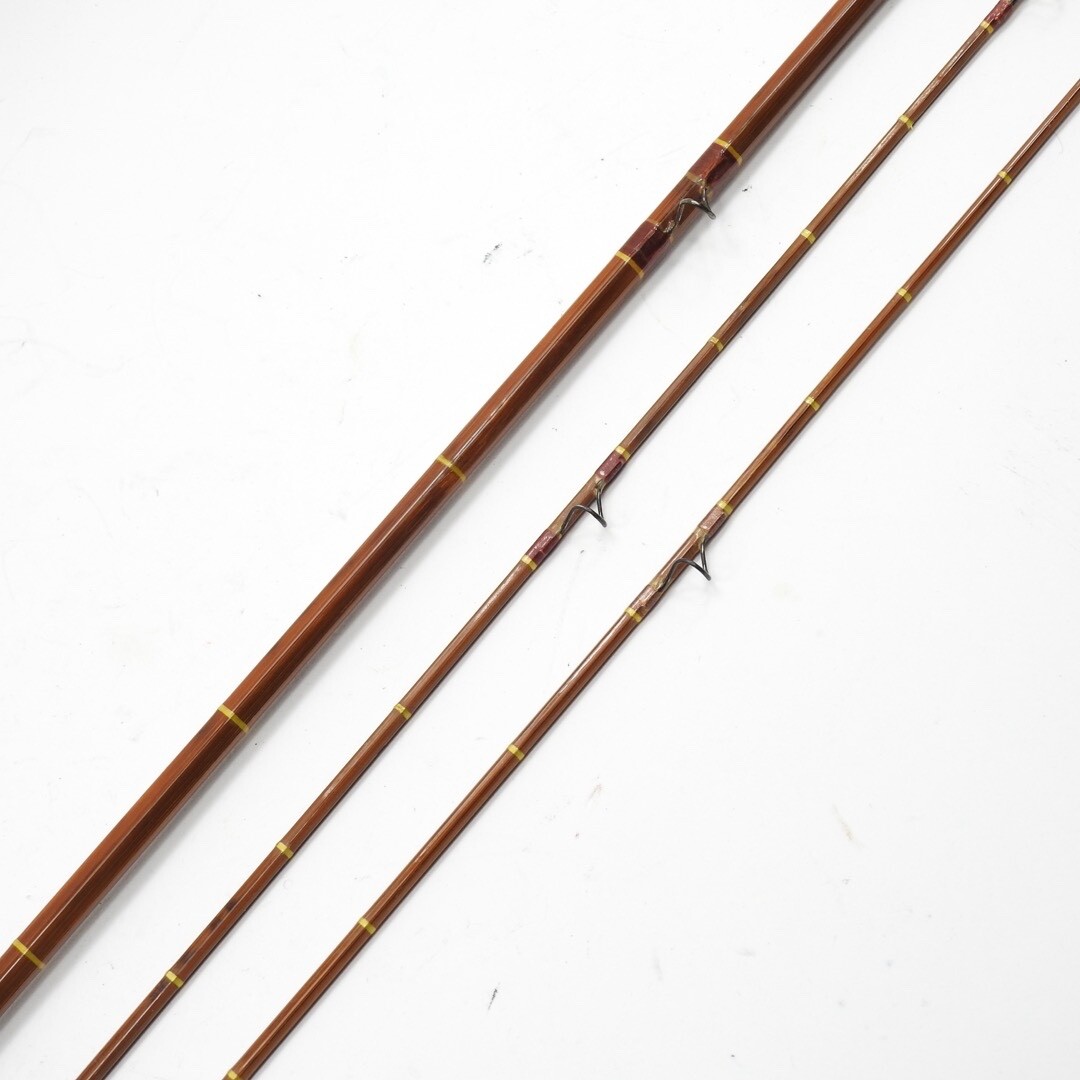 Fred Debell Impregnated “Presentation” Bamboo Fly Rod. 7′ 6”. W/ Tube & Sock.