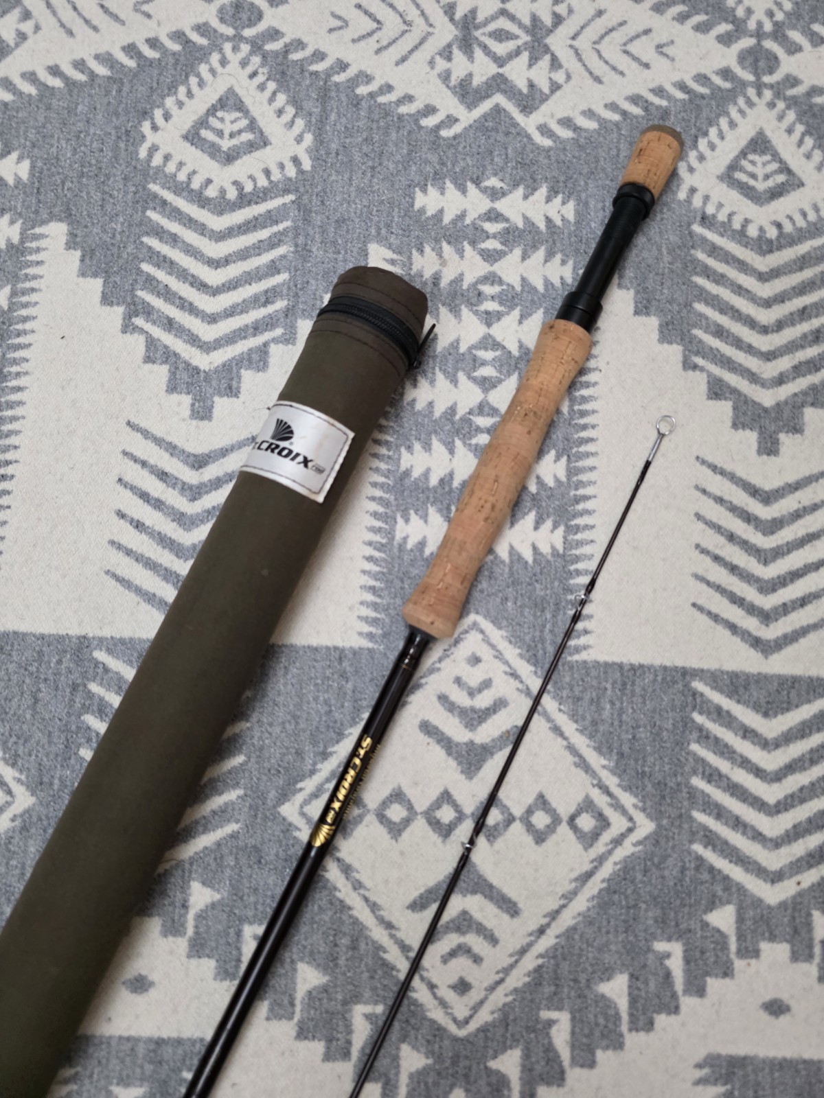 St. Croix Imperial Graphite Fly Rod IF-9010 9′ 10WT 2pc USA w/ Original Rod Sock